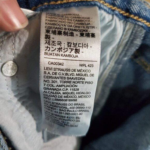 Levis Jeans Womens Size 24 Light Blue High Loose Taper Distressed Denim - Picture 6 of 15